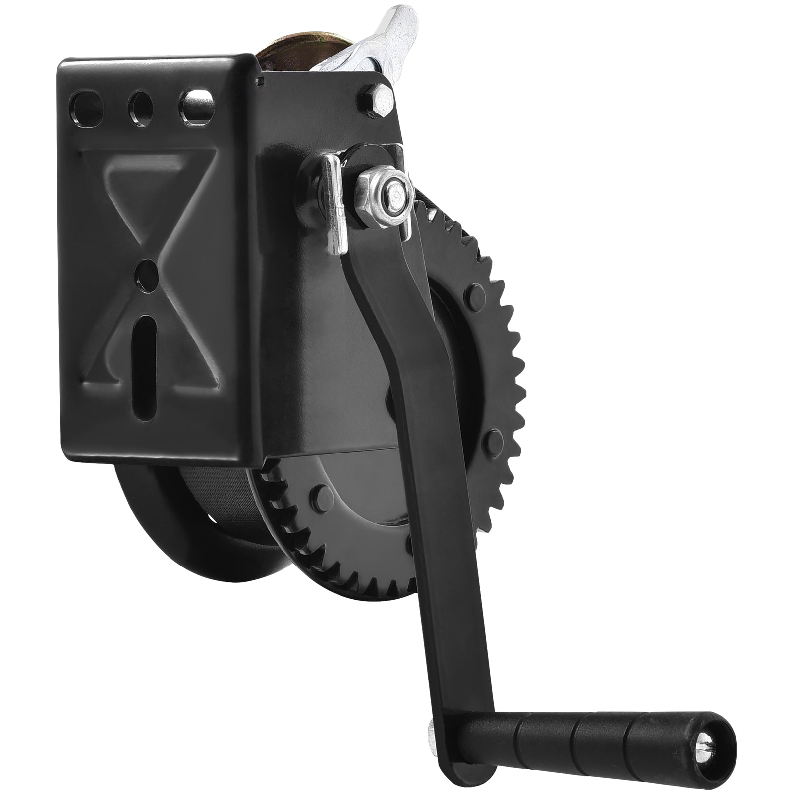 Manual Hand Winch With Polyester Strap For Boat And Atv Trailers_voghion.com